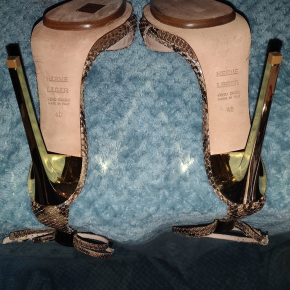 Herve Leger Vero Cuoio high heel sandals - Picture 5 of 11